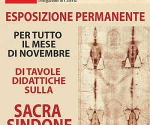 Esposizione nel Duomo di Casertavecchia, per tutto il mese di novembre, di diciannove “tavole storico-didattiche” inerenti alla Sacra Sindone su organizzazione della Delegazione di Caserta.
